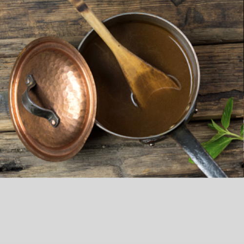 Hausgemachte Rotweinsauce (Bratensauce)